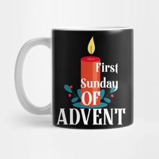 First sunday of Advent beginning of the Christian gift Mug